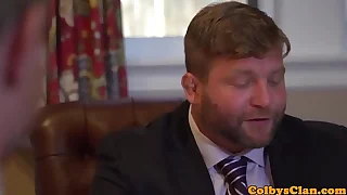 Mature sports coach pounds twink pain in the neck till cum